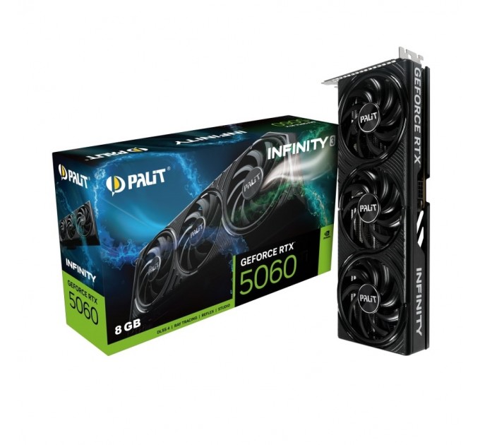 Palit Відеокарта GF RTX 5060 8GB GDDR7 Infinity 3 Palit (NE75060019P1-GB2063S)