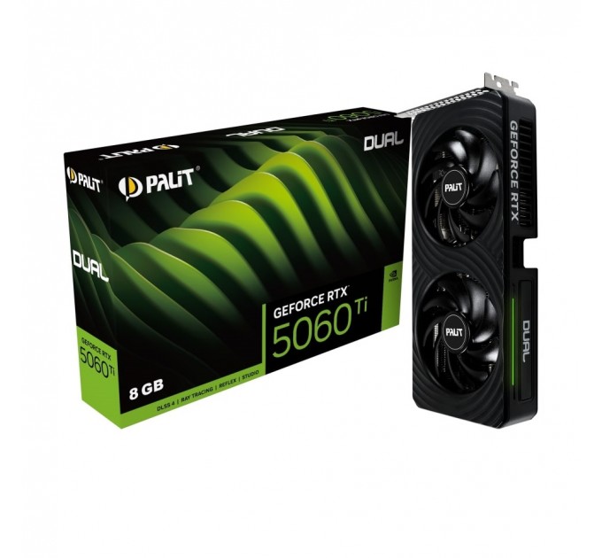 Відеокарта GF RTX 5060 Ti  8GB GDDR7 Dual Palit (NE7506T019P1-GB2062D)
