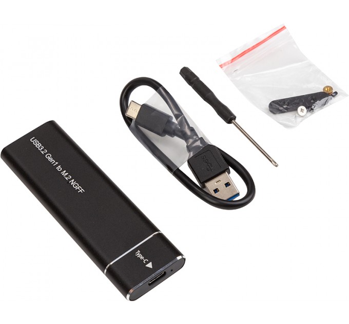 PowerPlant Зовнішня кишеня PowerPlant для SSD M.2 SATA USB3.2 (HC380305)