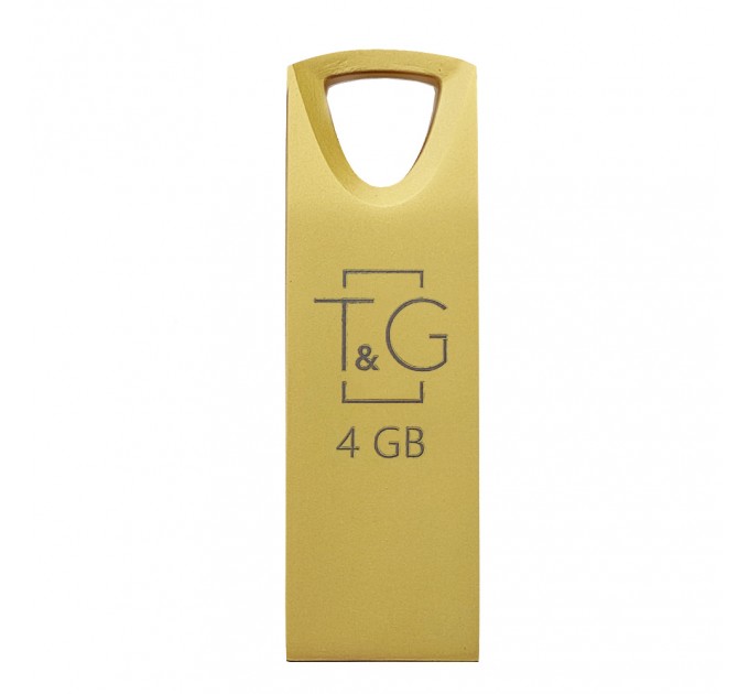 T&G Флеш-накопичувач USB 4GB T&G 117 Metal Series Gold (TG117GD-4G)
