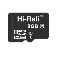 Карта пам`ятi MicroSDHC 8GB UHS-I Class 10 Hi-Rali (HI-8GBSD10U1-00)