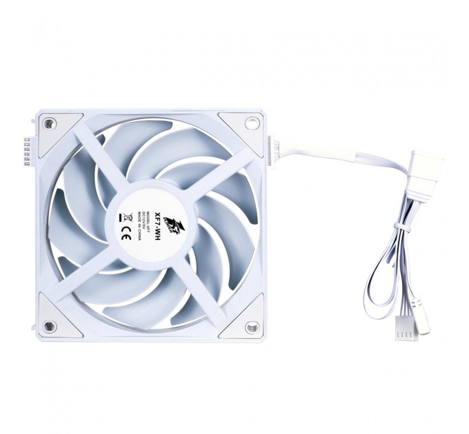 1stPlayer Вентилятор 1stPlayer XF7 White (XF7-WH-1IN1)