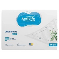 Пелюшки для малюків ActiLife Med Basic 60 х 90, 30 шт (4820174981488) Пелюшки для малюків ActiLife Med Basic 60 х 90, 30 шт (4820174981488)