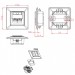 Cablexpert Комп'ютерна розетка RJ45x2 FTP cat.6 Cablexpert (MWS-2S6-01)