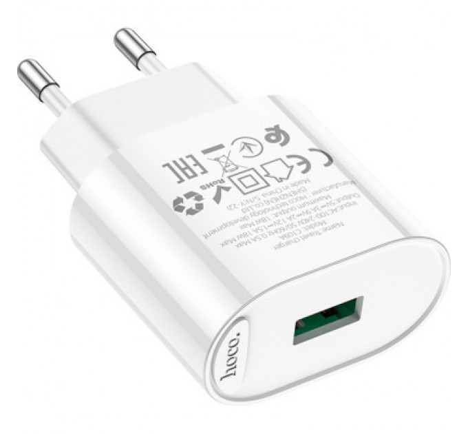 Зарядний пристрій HOCO C109A White (6931474784810)