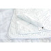 MirSon Наматрацник MirSon Eco Light №1712 EcoSilk Air-Soft звичайний на резинці по кутах White 180x200 см (2200002888349)
