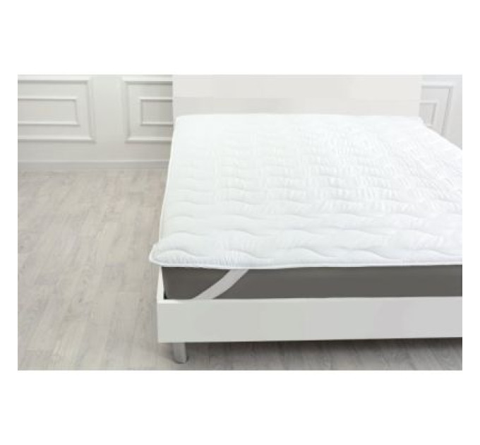 MirSon Наматрацник MirSon Eco Light №1712 EcoSilk Air-Soft звичайний на резинці по кутах White 180x200 см (2200002888349)