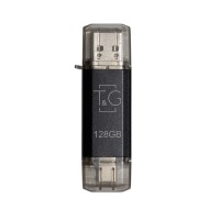 Флеш-накопичувач USB 128GB Type-C T&G 009 Star Series Black (TG009TC-128GBK)