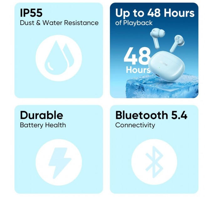 Bluetooth-гарнітура Realme Buds T200X Black_EU