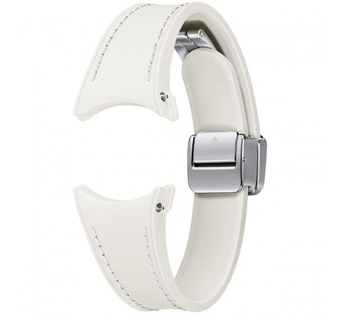 Samsung Ремінець Samsung D-Buckle Hybrid Eco-Leather Band для Samsung Galaxy (20mm, S/M) / Watch 4 / Watch 5 / Watch 6 Cream (ET-SHR93SUEGEU)