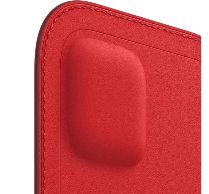 Apple Чохол-кишеня Apple Leather Sleeve with MagSafe для Apple iPhone 12 Mini Red (MHMR3)