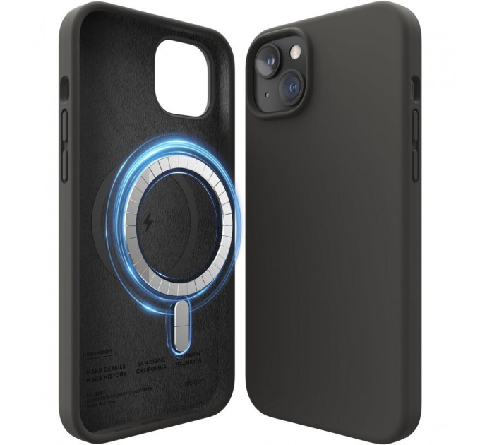 Elago Чохол-накладка Elago Silicone Case with MagSafe для Apple iPhone 14 Plus Black (ES14MSSC67-BK)