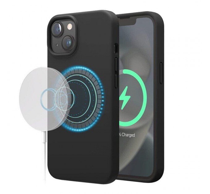 Elago Чохол-накладка Elago Silicone Case with MagSafe для Apple iPhone 14 Plus Black (ES14MSSC67-BK)