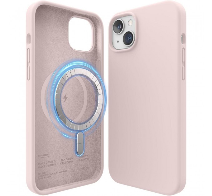 Elago Чохол-накладка Elago Silicone Case with MagSafe для Apple iPhone 14 Plus Lovely Pink (ES14MSSC67-LPK)