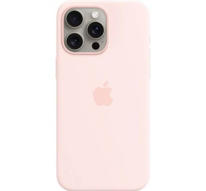 Чохол-накладка Apple Silicone Case with MagSafe для Apple iPhone 15 Pro Max Light Pink (MT1U3)