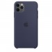 Чохол-накладка Apple Silicone Case для Apple iPhone 11 Pro Max Midnight Blue (MWYW2)