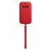 Apple Чохол на руку Apple Leather Sleeve with MagSafe для Apple iPhone 12/12 Pro RED (MHYE3)