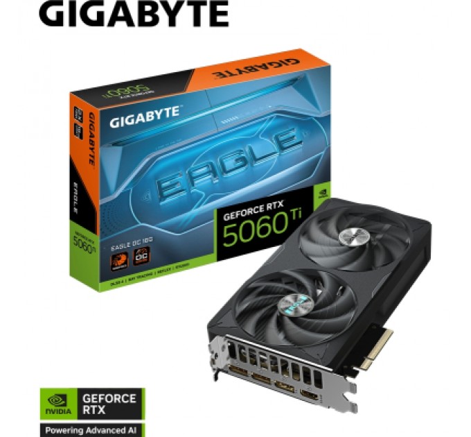 Відеокарта GIGABYTE GeForce RTX5060Ti 16Gb EAGLE OC (GV-N506TEAGLE OC-16GD)