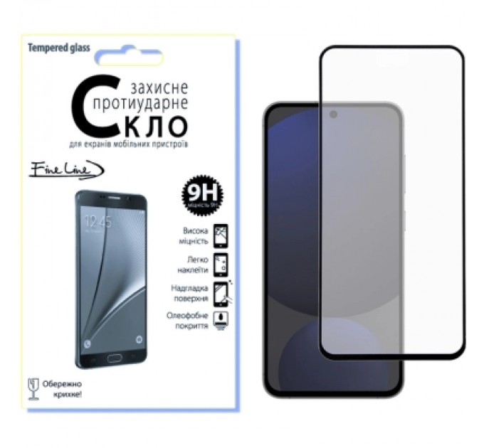 Fine Line Скло захисне Fine Line Samsung Galaxy S24 FE Black (FL-TGFG-380)
