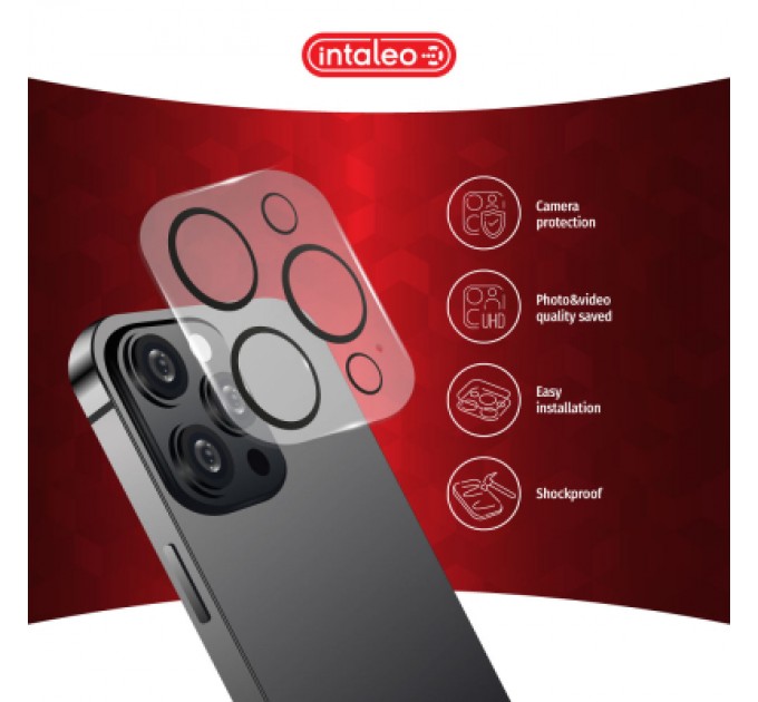 Intaleo Скло захисне Intaleo Camera Lens Apple iPhone 13 Pro / 13 Pro Max Black (1283126565311)