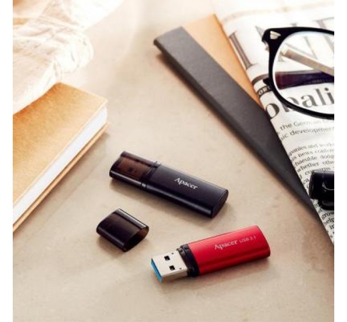 Apacer USB флеш накопичувач Apacer 64GB AH25B Red USB 3.1 Gen1 (AP64GAH25BR-1)