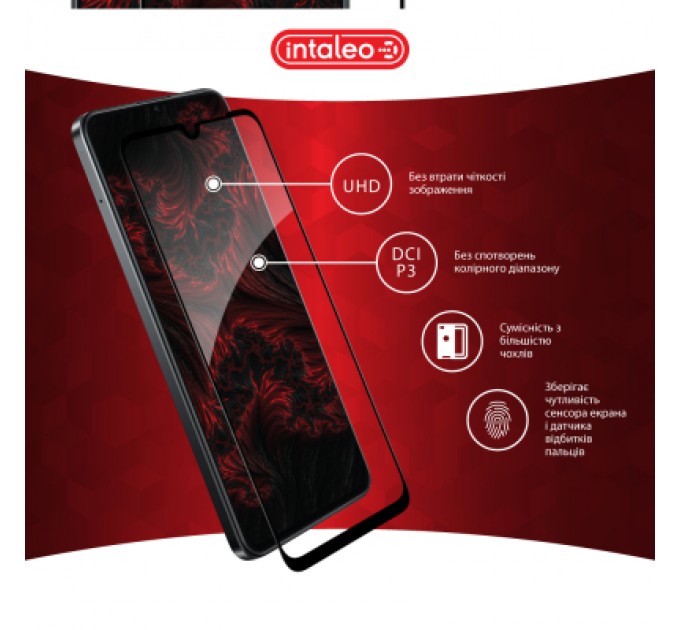 Intaleo Скло захисне Intaleo Full Glue Realme Note 60X Black (1283126609053)