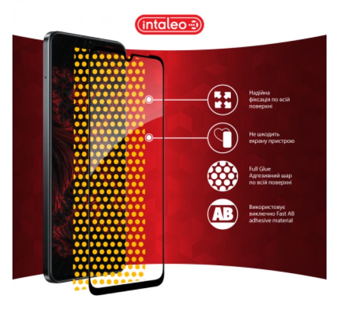 Intaleo Скло захисне Intaleo Full Glue Realme Note 60X Black (1283126609053)