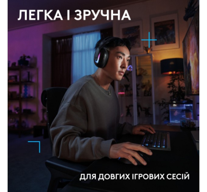 Logitech Навушники Logitech G522 Lightspeed Wireless Gaming Headset Black (981-001544)