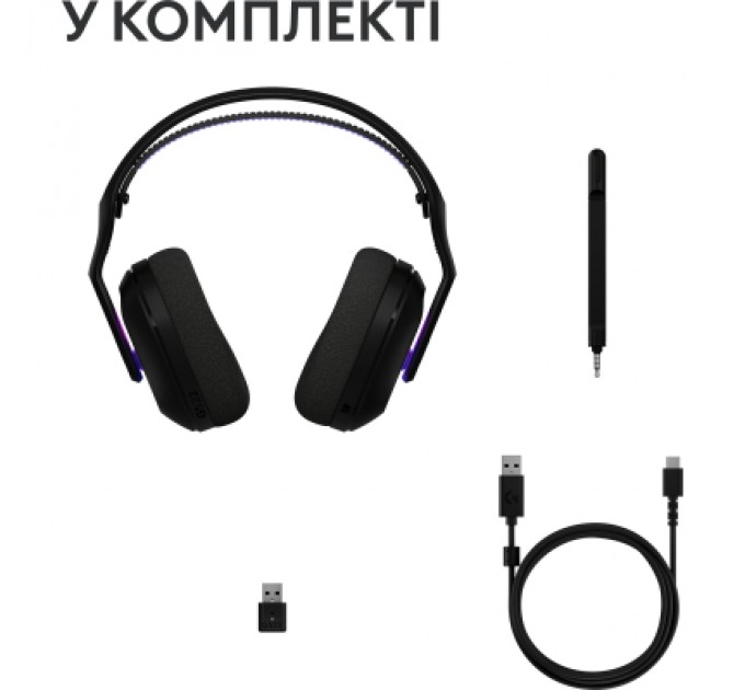 Logitech Навушники Logitech G522 Lightspeed Wireless Gaming Headset Black (981-001544)