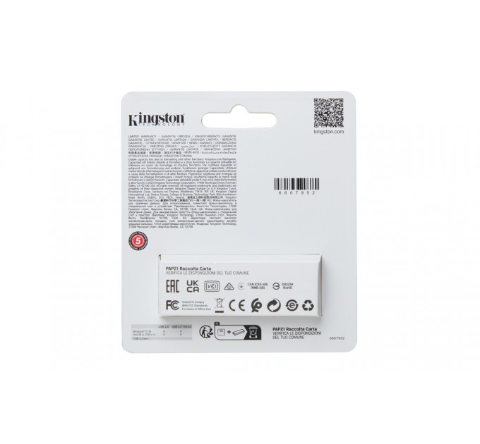 Kingston Флеш-накопичувач USB3.2 256GB Kingston DataTraveler Exodia S Black/Orange (DTXS/256GB)