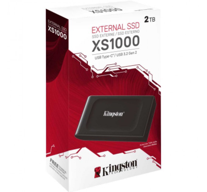 Kingston Накопичувач SSD USB Type-C 2TB XS1000 Kingston (SXS1000/2000GA)