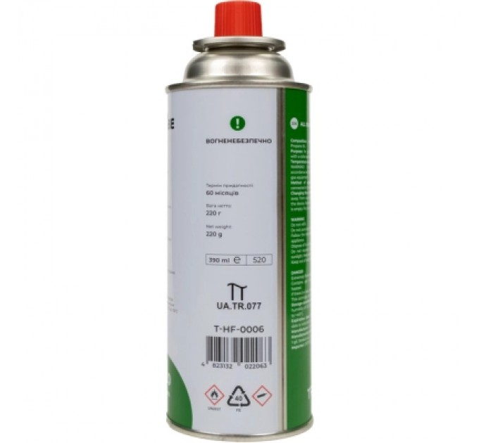 Tribe Газовий балон Tribe цанговий 220 г (T-HF-0006)