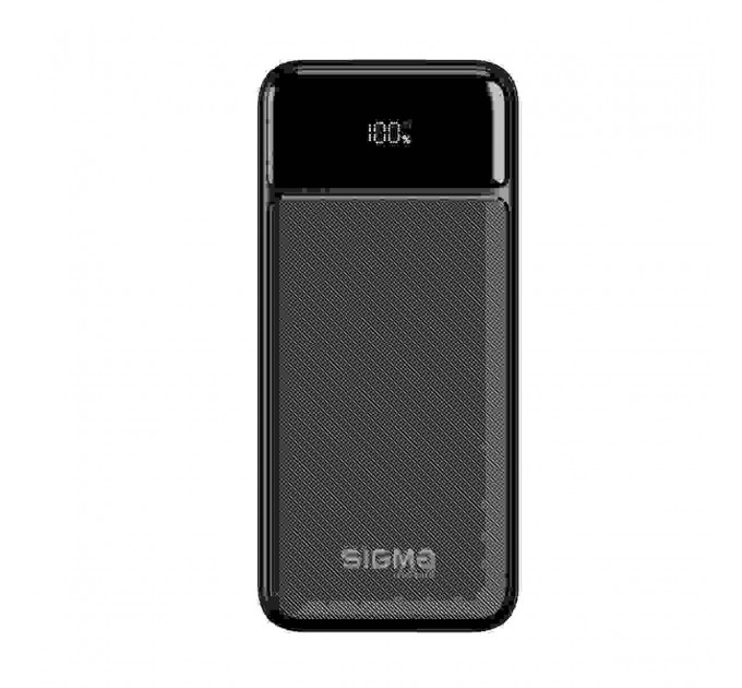Батарея універсальна Sigma X-power SI20A4QL 20000mAh, PD/20W, QC/22.5W, LED, cable 20w, black (4827798799710)