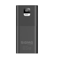 Батарея універсальна Sigma X-power SI30A6QLX 30000mAh, PD/65W, LED, cable 100w, black (4827798835111)