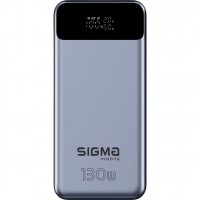 Батарея універсальна Sigma X-power SI30A7QLX 30000mAh, PD/130W, LED, cable 100w, silver (4827798479117)