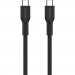 Canyon Дата кабель USB-C to USB-C 1.0m OnWire 60CL C-C 60W COLOR Braided 1m Black Canyon (CND-CCAP60AB10B)
