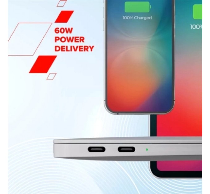 Canyon Дата кабель USB-C to USB-C 1.0m OnWire 60CL C-C 60W COLOR Braided 1m Black Canyon (CND-CCAP60AB10B)