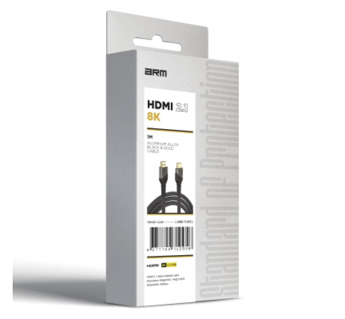 Armorstandart Кабель мультимедійний HDMI to HDMI 2m 2.1 8K Black Armorstandart (ARM71096)