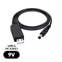 Кабель живлення USB to DC 5.5x2.1 9V 0.8m Armorstandart (ARM65662)