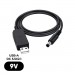 Armorstandart Кабель живлення USB to DC 5.5x2.1 9V 0.8m Armorstandart (ARM65662)