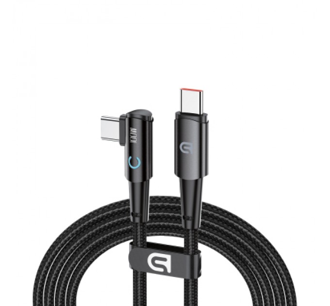 Дата кабель USB-C to USB-C 1.2m 90-degree 100W black Armorstandart (ARM75870)