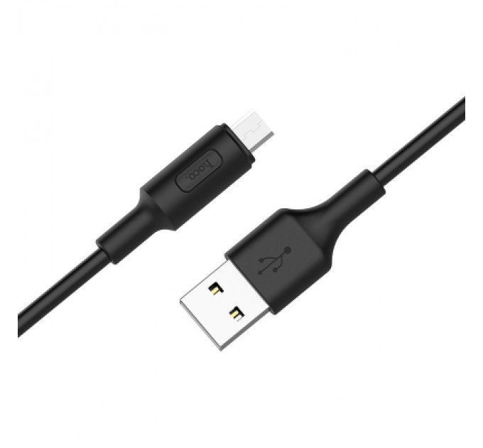 HOCO Дата кабель USB 2.0 AM to Micro 5P 1.0m 2A PVC X25 black HOCO (6957531080121)