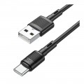 HOCO Дата кабель USB 2.0 AM to USB-C 1.0m 3A PVC X83 black HOCO (6931474770905)