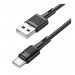 HOCO Дата кабель USB 2.0 AM to USB-C 1.0m 3A PVC X83 black HOCO (6931474770905)