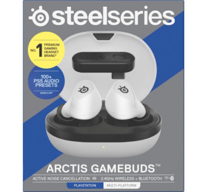 Навушники SteelSeries Arctis GameBuds Bluetooth White (61682)