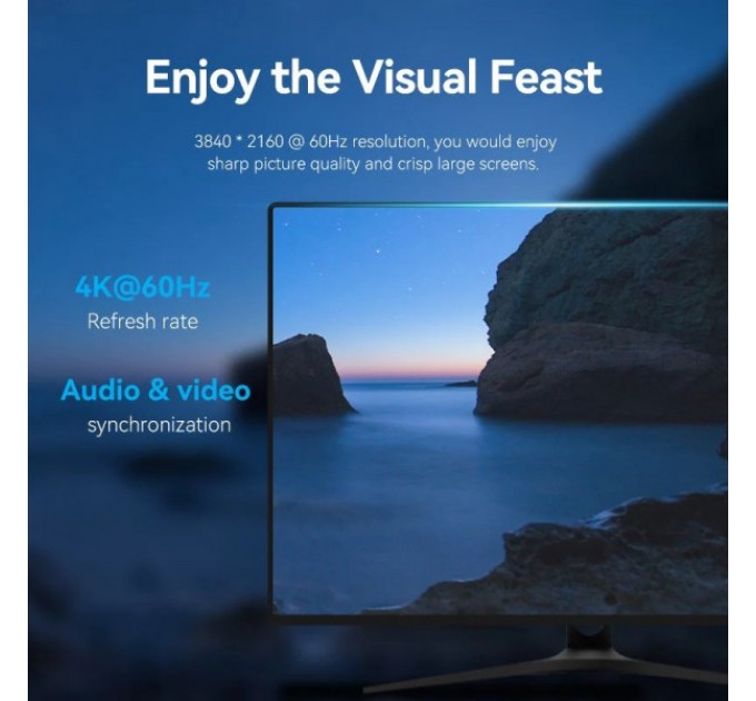 Vention Кабель Vention DisplayPort - DisplayPort (M/M), 2 м, Black (HAKBH)