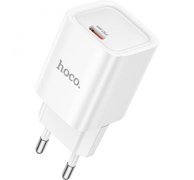 HOCO Зарядний пристрій HOCO C148A Charm USB-C PD30W White (6942007630306)
