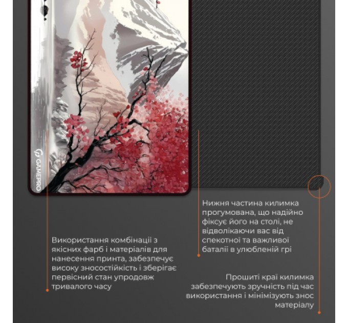 GamePro Килимок для мишки GamePro Speed/Control Gray-Pink (MP275JS)