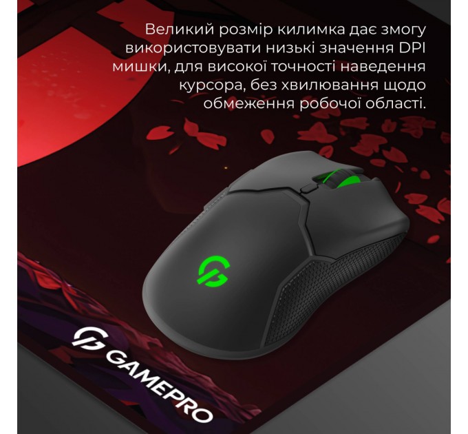 GamePro Килимок для мишки GamePro Speed/Control Black-Red (MP275R)