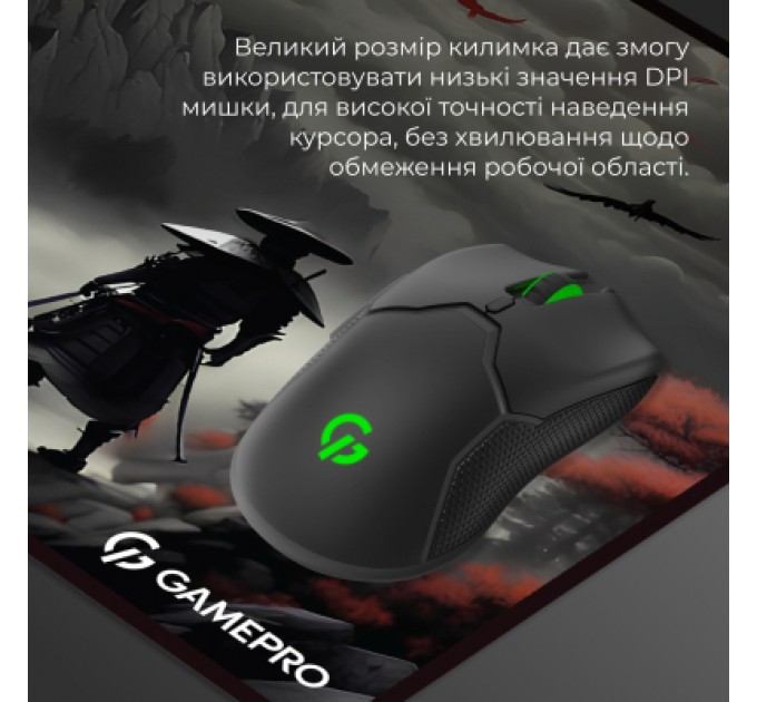 GamePro Килимок для мишки GamePro Speed/Control Black-Red (MP275RS)